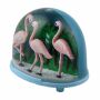 Schneekugel - Schüttelkugel - Flamingo
