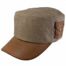 Army Military Cap - Model 16 - brown with pocket - Hat
