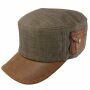 Berretto militare - cappello mimetico - berretto per bambini - cammello - marrone scuro con tasca