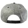 Snapback Cap - Fischgrätmuster - grau-schwarz