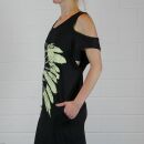 Tank Top with Cut Outs - Mini Dress - Skull - Indian Chief - black