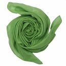 Sciarpa di cotone - verde-verde erba - foulard quadrato