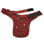 Riñonera - Buddy - rojo-burdeos - color latón - Cinturón con bolsa - Bolsa de cadera