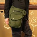 Riñonera - Buddy - oliva verde - color latón - Cinturón con bolsa - Bolsa de cadera