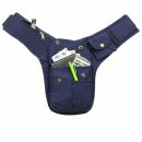 borsa cintura - Buddy - blu - colori ottone - marsupio