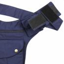 Gürteltasche - Buddy - blau - messingfarben - Bauchtasche - Hüfttasche