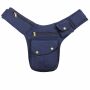 borsa cintura - Buddy - blu - colori ottone - marsupio