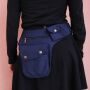 Hip Bag - Buddy - blue - brass-coloured - Bumbag - Belly bag