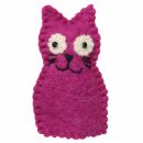 Felt Finger Puppet - Pink Cat