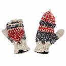 Half-finger Gloves - mittens - knitted gloves - Wool -...