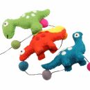 Decorative chain - garland - felt - dinosaurs
