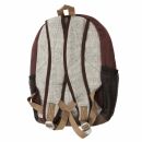 Backpack - Hemp - Model 01 - Ethnic Look - brown