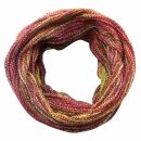 Sciarpa Infinity - scaldacollo - Sciarpa ad anello - rosso-arancio - colori autunnali - 66 cm