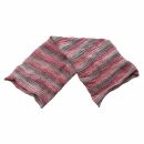 Infinity Scarf - Loop Scarf - red-green striped - 66 cm