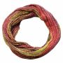 Bufanda Infinity - bufanda de tubo - bufanda de bucle - rojo-naranja - colores de otoño - 33 cm