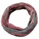 Infinity Scarf - Loop Scarf - red-green striped - 33 cm