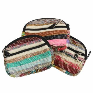 Zip Pouch with 2 Pockets - Purse - Wallet - Recycling - Fair Trade