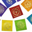 Prayer Flag - flag - Seven Chakras - multicoloured -...