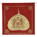 Bandiera per la preghiera – Buddha – multicolore – circa 10,5 x 10,5 cm