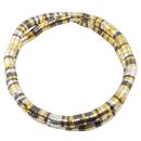 Biegsame Halskette Schlangenkette silberfarben-anthrazit-goldfarben dunkel Kette Armband