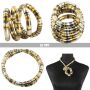 Biegsame Halskette Schlangenkette silberfarben-anthrazit-goldfarben dunkel Kette Armband