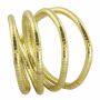 Collar Cadena de serpientes oro tono dorado claro pulsera