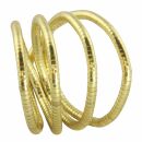 Collar Cadena de serpientes oro tono dorado claro 6mm...