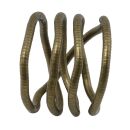 Flexible necklace snake chain brassy 6mm chain bracelet