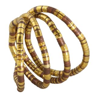 Biegsame Halskette Schlangenkette kupferfarben-goldfarben Kette Armband