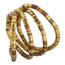 Flexible necklace snake chain copper-gold 8mm chain bracelet