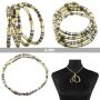 Flexible necklace snake chain silver-anthracite-gold light chain bracelet