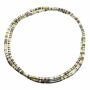 Flexible necklace snake chain silver-anthracite-gold light chain bracelet