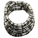 Collar - Cadena de serpientes - mezcla - plateado-antracita