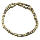 Biegsame Halskette Schlangenkette anthrazit-goldfarben hell Kette Armband