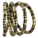 Collar - Cadena de serpientes - mezcla - antracita-oro 01
