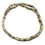 Collar Cadena de serpientes antracita-oro claro pulsera