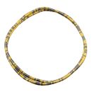 Biegsame Halskette Schlangenkette anthrazit-goldfarben dunkel Kette Armband