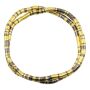 Biegsame Halskette Schlangenkette anthrazit-goldfarben dunkel Kette Armband
