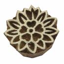 Sello de madera - flor de loto - 6 cm - Madera