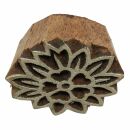 Timbro in legno - fiore di loto - 6 cm - Legno