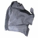 Baumwolltuch - Ringe - grau - quadratisches Tuch