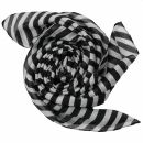 Sciarpa di cotone - anelli - grigio - foulard quadrato