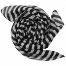 Cotton Scarf - Circles - grey - black - squared kerchief