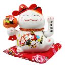 Glückskatze - Maneki-neko - Winkekatze aus Porzellan...