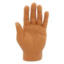 Finger hand - 1x Burattino da dito - marrone chiaro sinistra