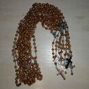8x Rosenkranz hellbraun braun - Gebetskette