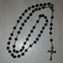 8x Rosenkranz dunkelbraun braun - Gebetskette