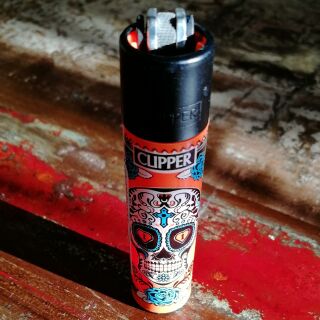 Clipper Lighter - Mexican Skull 3
