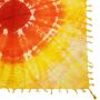 Kefiah - colorato-batik-tiedye 01 - Red Sun - Shemagh - Sciarpa Arafat