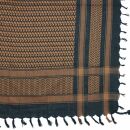 Kufiya - Keffiyeh - negro - marrón - Pañuelo de Arafat